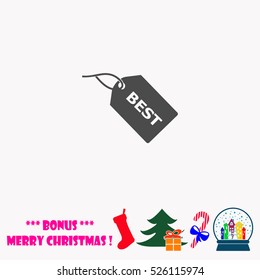 BEST tag  vector illustration.