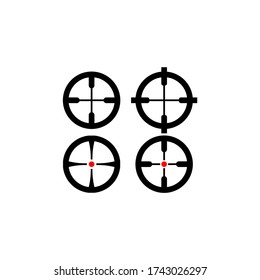 Best Target Icon In Trendy Flat Design
