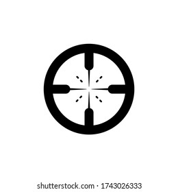Best Target Icon In Trendy Flat Design