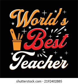 best teacher day t shirt design