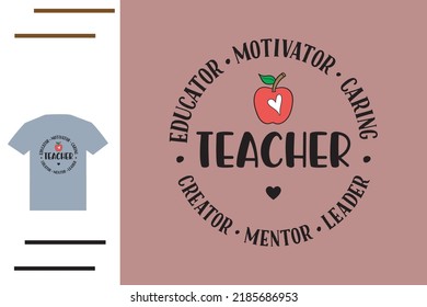 Best teacher t shirt design