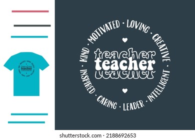 Best Teacher T Shirt Design