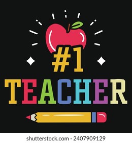 Best teacher or teaching or elementary school teachings tshirt design 