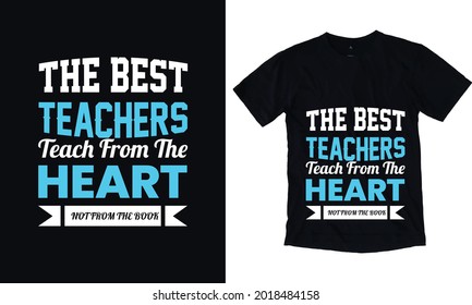 The best teacher t-shirt design template