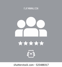 Best team - Flat minimal icon