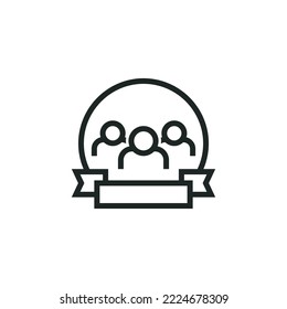 Best teamwork icon isolated on white background