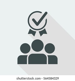 Best teamwork - Vector web icon