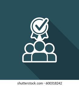 Best teamwork - Vector web icon