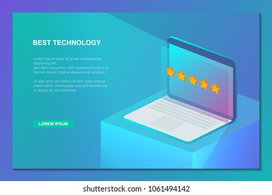 Best technology product with five star rating. The most popular device. Top rate laptop.