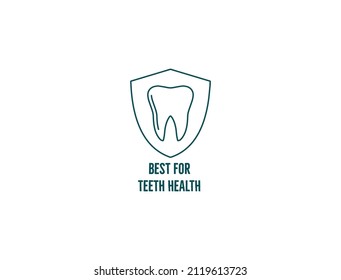 best for teeth health icon vector illustration 