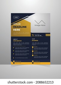 Best Template vector design for Flyer, Poster, Corporate Presentation, Portfolio, Brochure, layout modern with A4 size.simple and easy to use