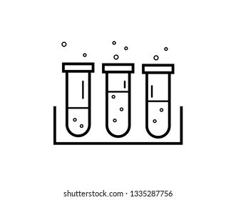 best test tube vector icon - Vector 