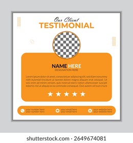 Best Testimonial Mockup Design Template.