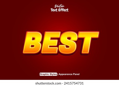 Mejor efecto de texto con estilo divertido y color naranja editable
