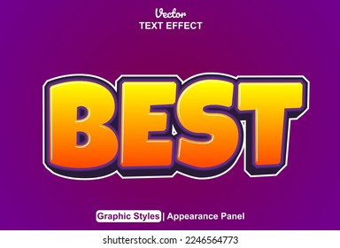 bestmöglicher Texteffekt mit grafischem Stil und editierbar
