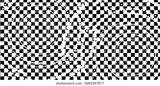 Mejor fondo texturizado, hojas de arrugado a cuadros, punteado, papel artesanal. Ruidoso efecto de punto arenoso, Anuncio retro en estilo grunge, superposición. experto
