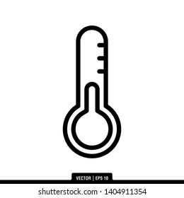 The best thermometer icon vector, illustration logo template in trendy style. Can be used for many purposes.