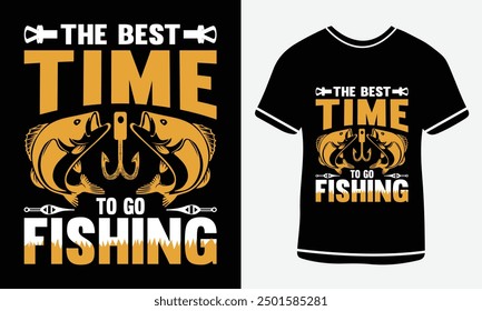 

The best time to go fishing t shirt design, vector T-shirt,  Graphic template, fish man,
Fishing text t- shirt design Free Vector3.eps, Fishing T-shirt Design Template, Print.