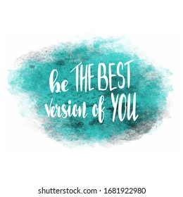 the best time for new beginnings is now Hand drawn lettering phrases Inspirational quote Banner
