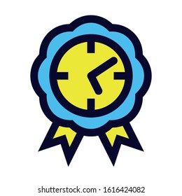 Best Time. Simple Vector Color Icon.