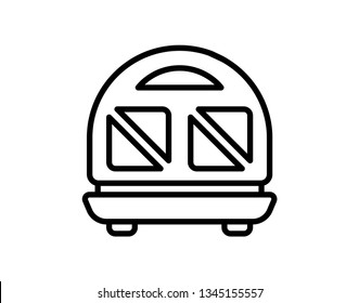 Best Toaster Icon, Toaster Vector Art Illustration - Vector 