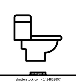 The best toilet icon vector, illustration logo template in trendy style. Can be used for many purposes.
