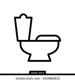 The best toilet icon vector, illustration logo template in trendy style. Can be used for many purposes.
