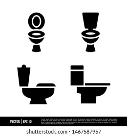The best of Toilet icons vector collection, illustration logo template in trendy style. Suitable for many purposes.