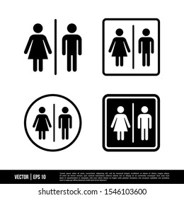 The best Toilet icons vector collection, illustration logo template in trendy style. Suitable for many purposes.
