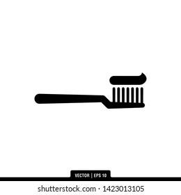 The best tooth brush icon vector, illustration logo template in trendy style. Can be used for many purposes.
