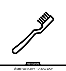 The best tooth brush icon vector, illustration logo template in trendy style. Can be used for many purposes.
