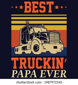 best tracking papa ever typography t shirt design eps
