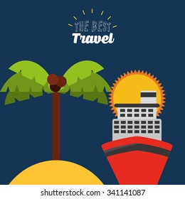 the best travel design, vector illustration eps10 graphic 