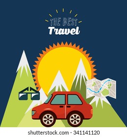 the best travel design, vector illustration eps10 graphic 