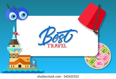 Best travel lettering with Turkish culture