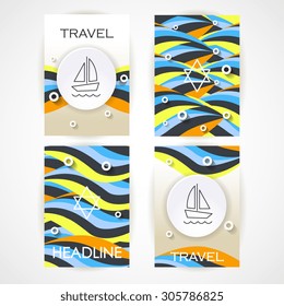 Best travel offers advertising design template