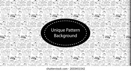 Best trend floral simple pattern design . Autumn pattern background