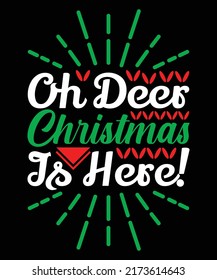 Best Trendy Christmas T-shirt Design Vector