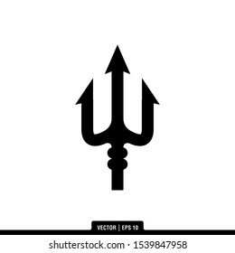 Die beste Trident-Ikone Vektorgrafik, Illustration Logo-Vorlage im trendigen Stil. Geeignet für viele Zwecke.
