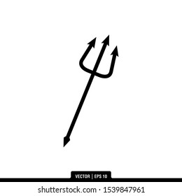 The best Trident icon vector, illustration logo template in trendy style. Suitable for many purposes.
