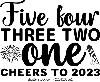 Best t-shirt design for happy new year in 2023
