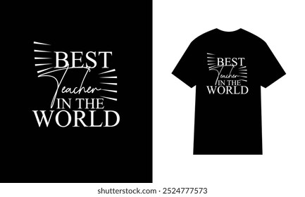 Best T-Shirt for best teacher with beautiful calligraphy. Awesome designs.