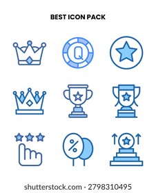 Best Two Colour icon pack with vectors for app and web use.