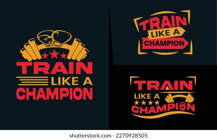 best typography t shirt design for gym and fitness inspiration