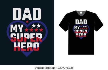 best typography t shirt design for father's day special