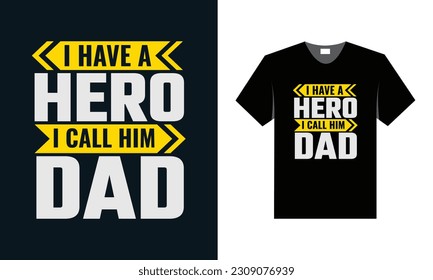 best typography t shirt design for father's day special