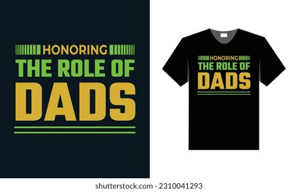 best typography t shirt design for father's day special