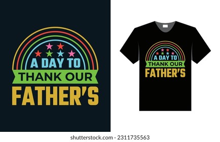 best typography t shirt design for father's day special