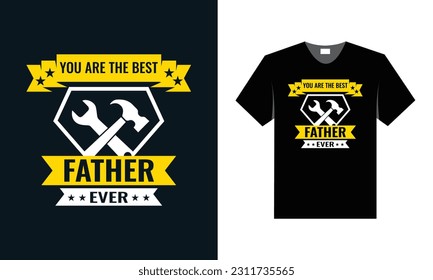 best typography t shirt design for father's day special