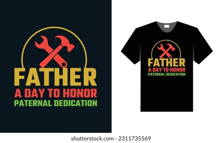 best typography t shirt design for father's day special